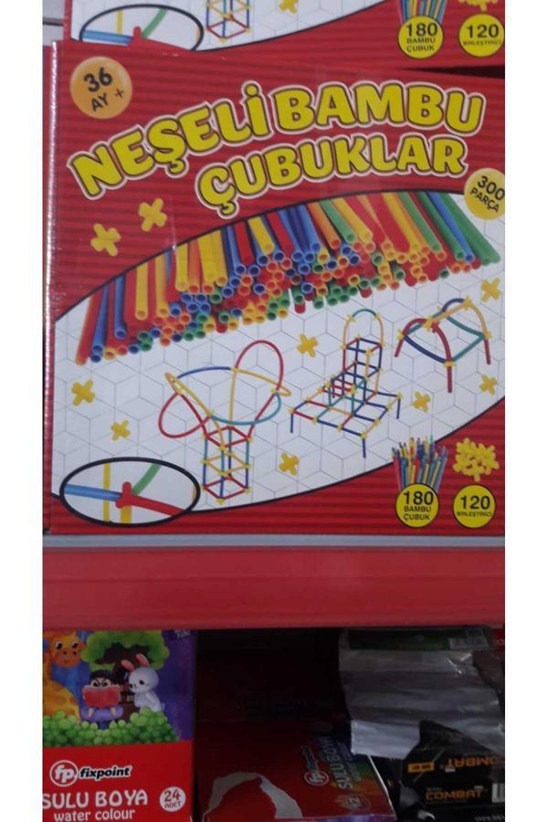 Atlas Toys Neşeli Bambu Çubuklar 300 Parça - Image 1