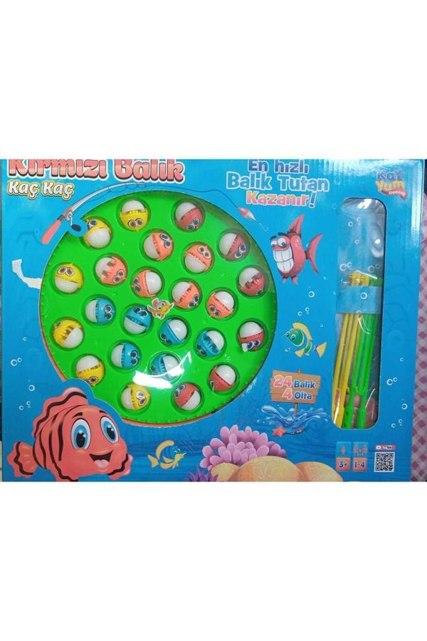 Atlas Toys Balık Yakalama Oyunu 24 Balık 4 Olta Pilli Müzikli - Image 1