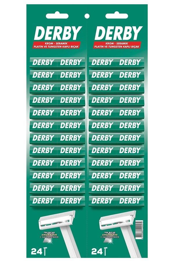 Atlas Shop Derby Tek Bıçak Kartela Traş Bıçağı 24 Adet - Image 1