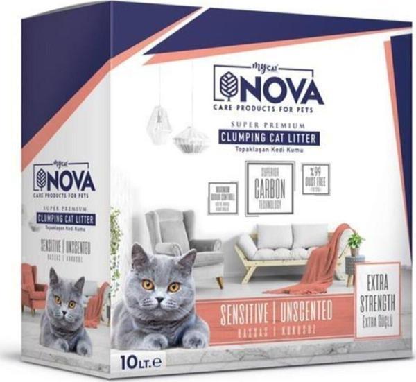 My Cat Mycat Nova Extra Güçlü ( Hassas Kokusuz) Premium Kedi Kumu 10Lt - Image 1
