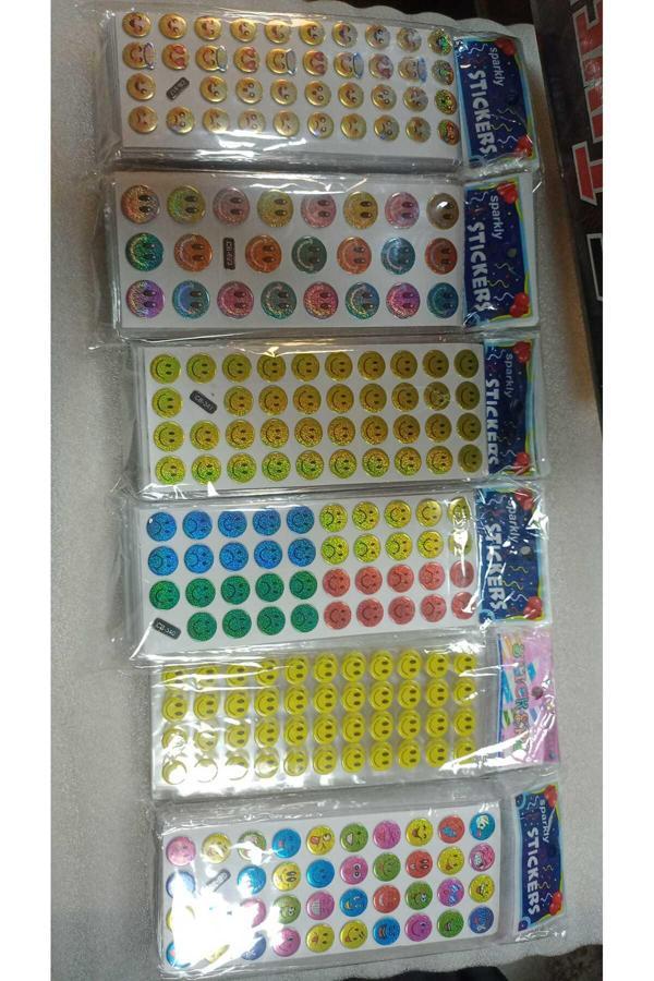 Bade Toys Sparkly Stıckers Emoji Temalı Kabartma Stıcker 6 Kartela - Image 1