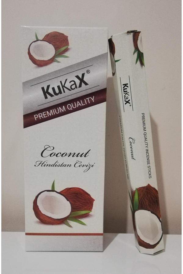 Kukax Çubuk Tütsü Hindistan Cevizi Kokulu 1 Paket 20 Çubuk - Image 1