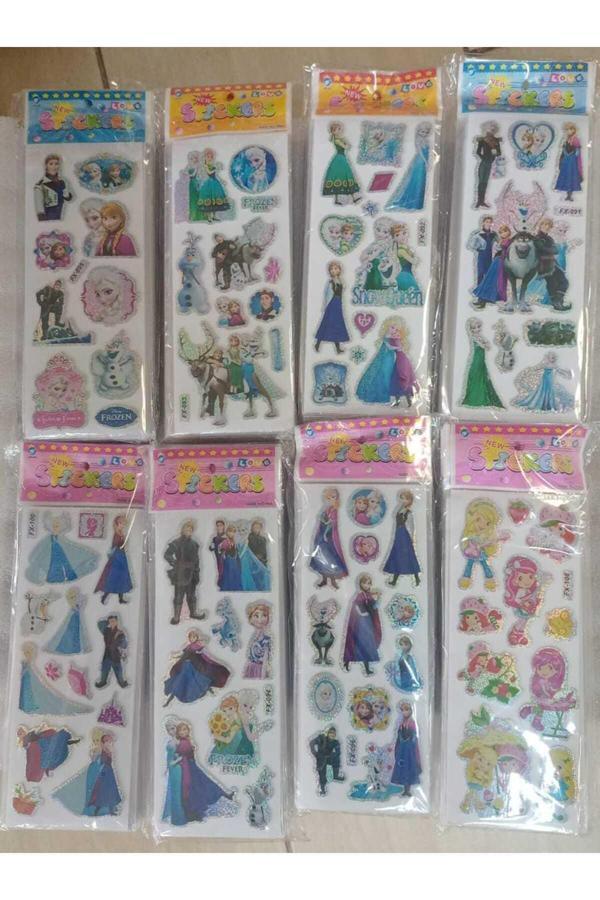 Bade Toys Stıckers Frozen Karakterleri Temalı Kabartma Stıcker 8 Kartela - Image 1