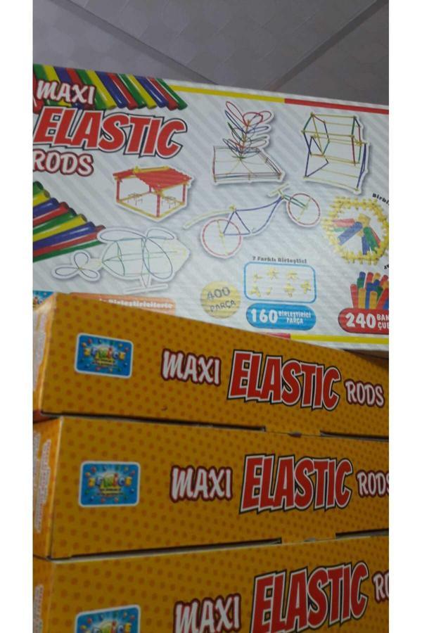 Atlas Toys Maxi Elastic Rods Bambu Çubuk Oyunu Bambu Çubuklar 400 Parça Mimari Bambular Sihirli Çubuklar - Image 1