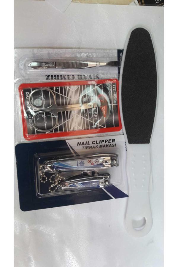 Meloşa Kişisel Bakım Seti-Tırnak Makası,Cımbız,Törpü -5 Parça - Image 1