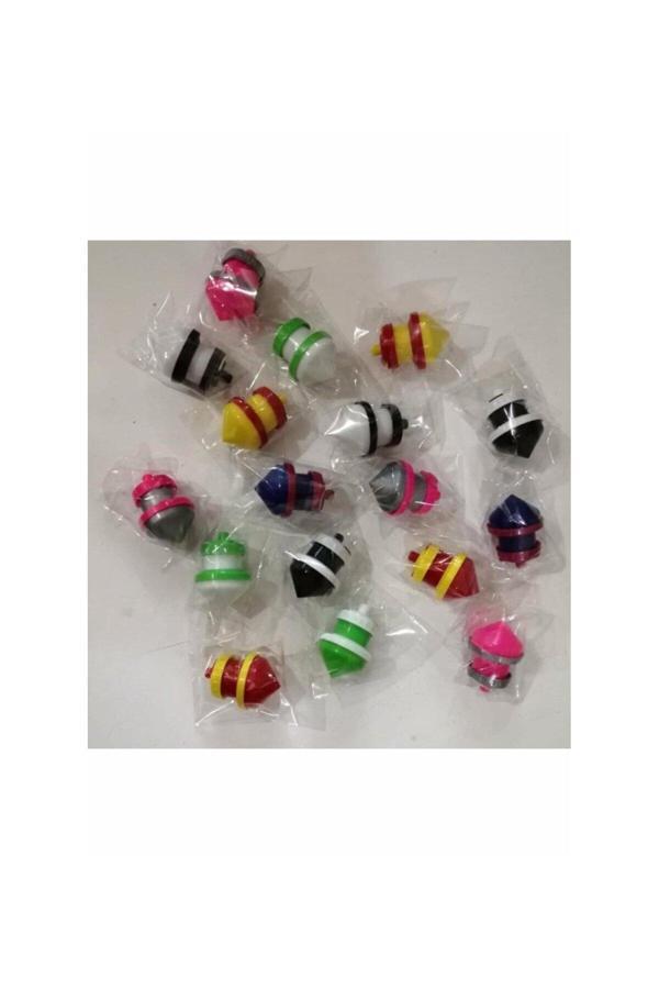 Itır Avm Baby Shop 10'Lu Plastik Basmalı Kendinden Dönen Topaç - Plastik Topaç 10 Adet - Image 1