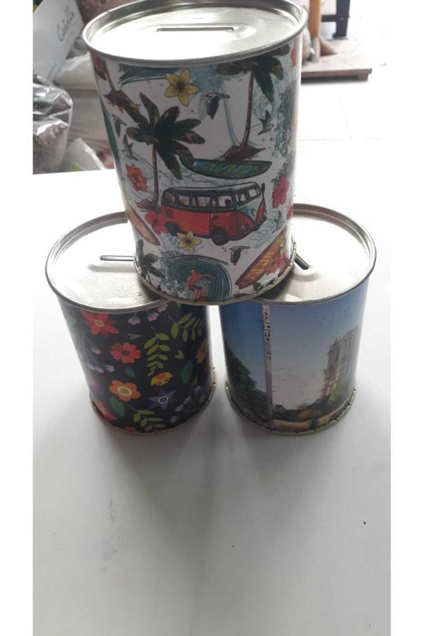 Atlas Toys Teneke Kumbara Küçük Boy 3 Adet - Image 1