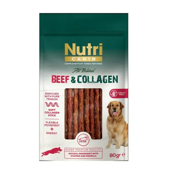 Nutri Canin Beef Collagen Biftekli Köpek Ödülü 80 Gr - Image 1