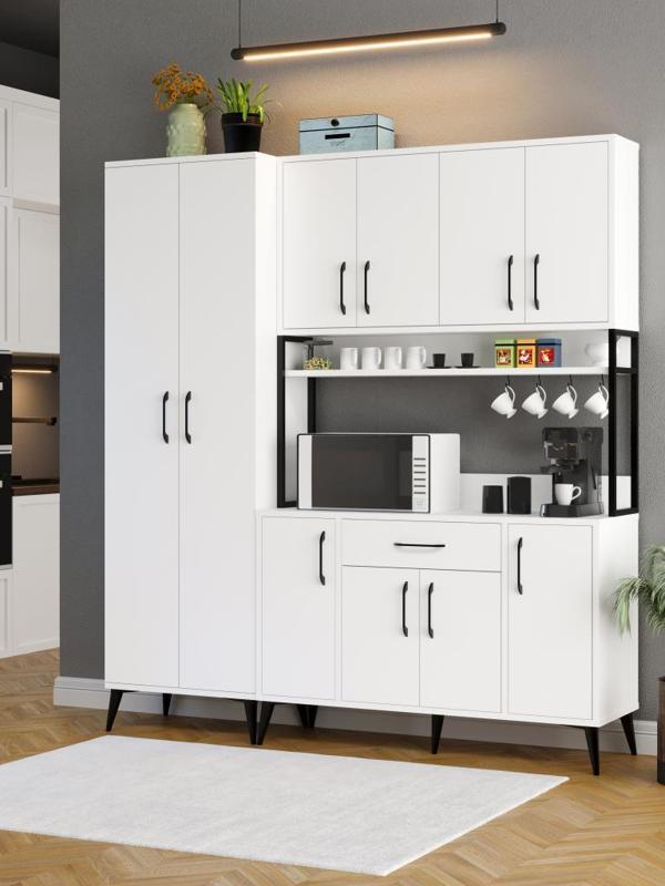 Kuzeylife Spezia Kahve Köşesi Çok Amaçlı Erzak Kiler Dolabı - Image 1