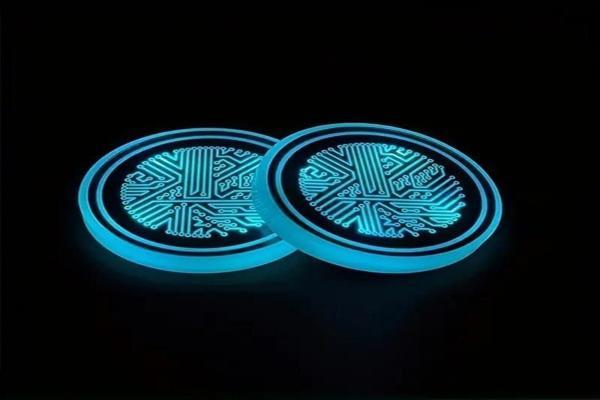 pratikus 7 Renkli LED Akıllı Bardak Altlığı – USB Şarjlı, Sensörlü,  - Image 1