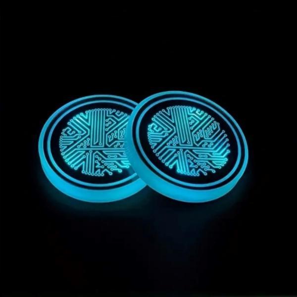 pratikus 7 Renkli LED Akıllı Bardak Altlığı – USB Şarjlı, Sensörlü,  - Image 1