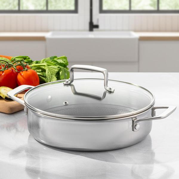 Emsan Pro Tri Ply Karnıyarık Tencere Çelik 28 cm - Image 1