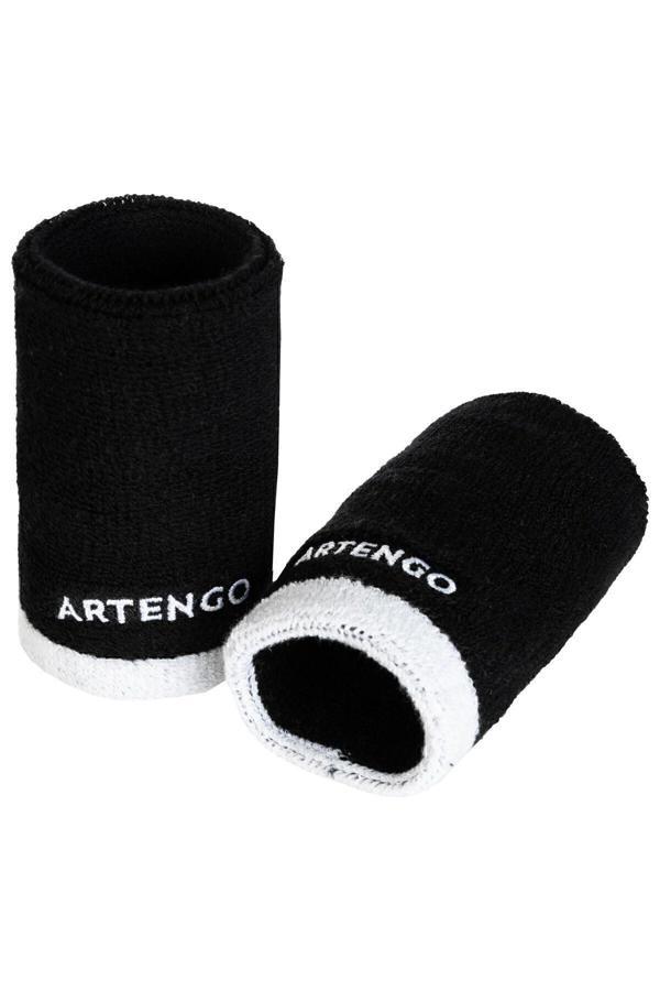 Decathlon Artengo Yetişkin Tenis Bilekliği - Siyah / Beyaz - Tp100 Xl - Image 1