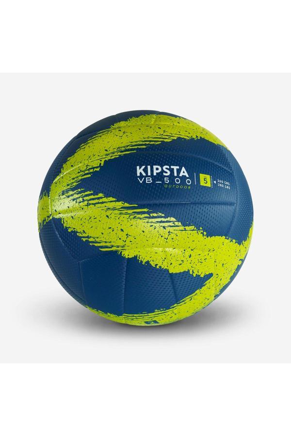 Decathlon Allsix Dış Mekan Voleybol Topu - Sarı / Koyu Mavi - Vbo500 - Image 1
