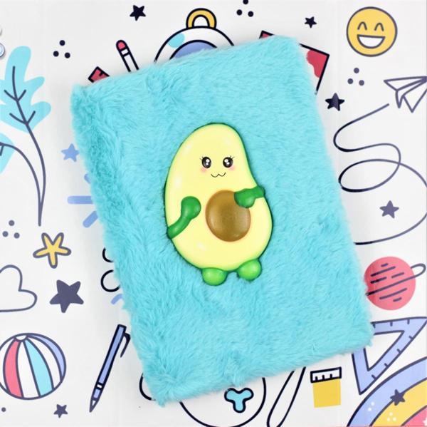 Sevimli Avokado Squishyli Peluş Defter - Image 1