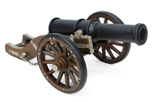 Dekoratif Metal Top Arabası Biblo - Image 1