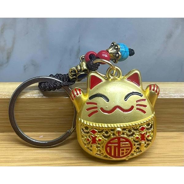 Metal Şans Ve Bereket Kedisi Anahtarlık - Image 1