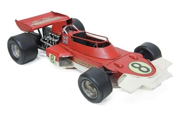 Dekoratif Metal Yarış Arabası - Image 1