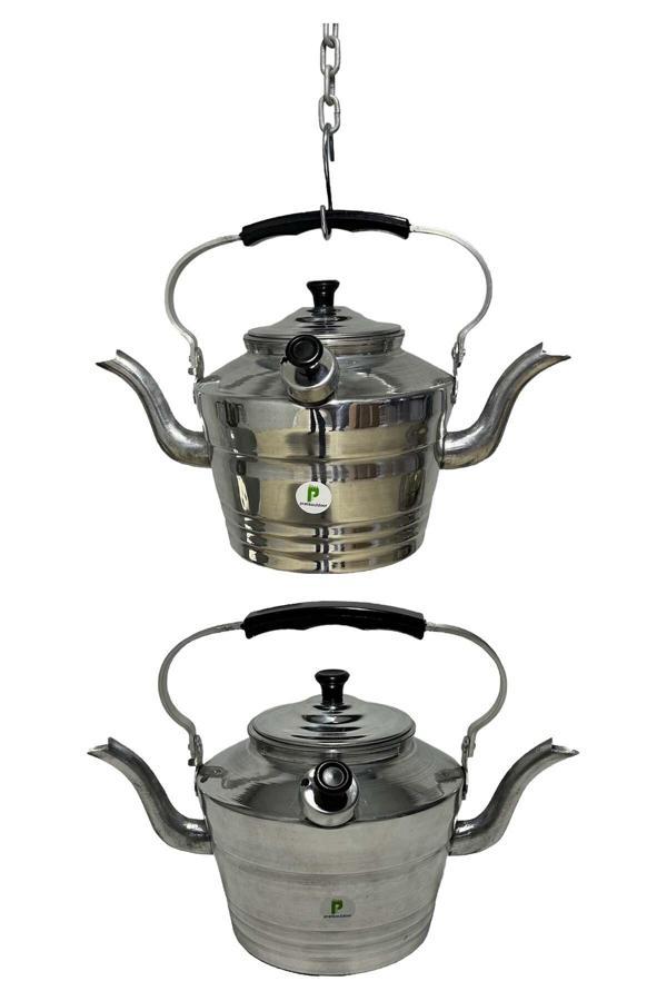 Pratikoutdoor Çift Emzikli Çaydanlık, Kamp Çaydanlığı, Gara Çaydanlık - Image 1