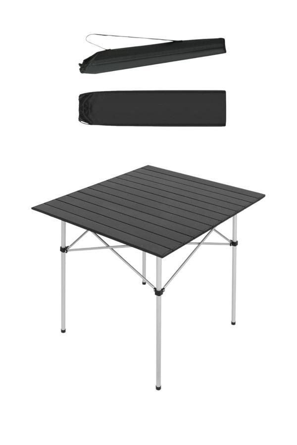 Pratikoutdoor Alüminyum Katlanabilir Kamp Ve Piknik Masası - Omuz Askılı Taşıma - Siyah - Image 1