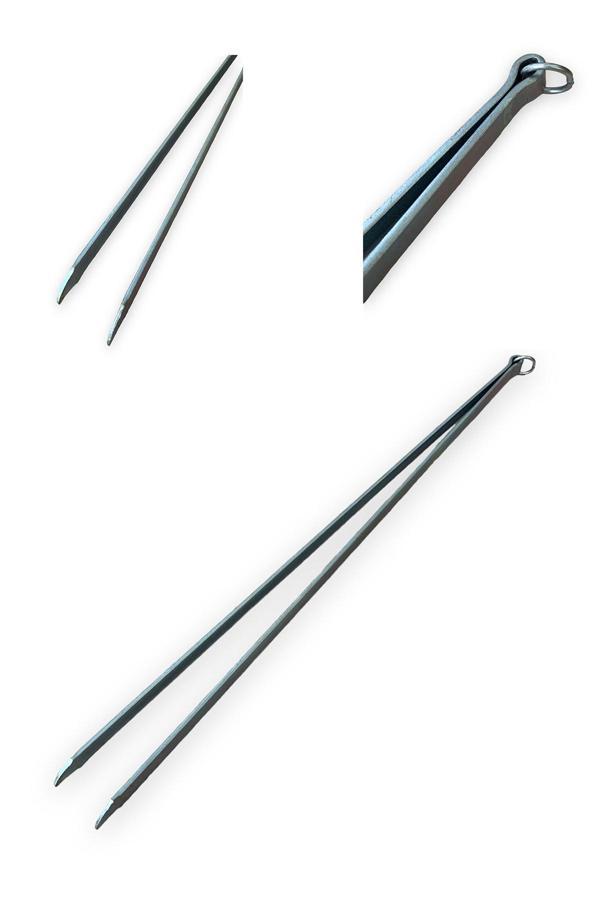 Pratikoutdoor Paslanmaz Soba Kuzine Mangal Köz Kömür Maşası 50Cm 1 Adet - Image 1