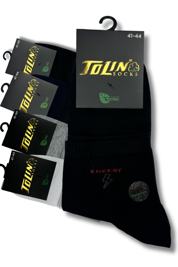 Erkek 12 li Yarım Konç Bambu Patik Çorap Seti 10550 - Image 1