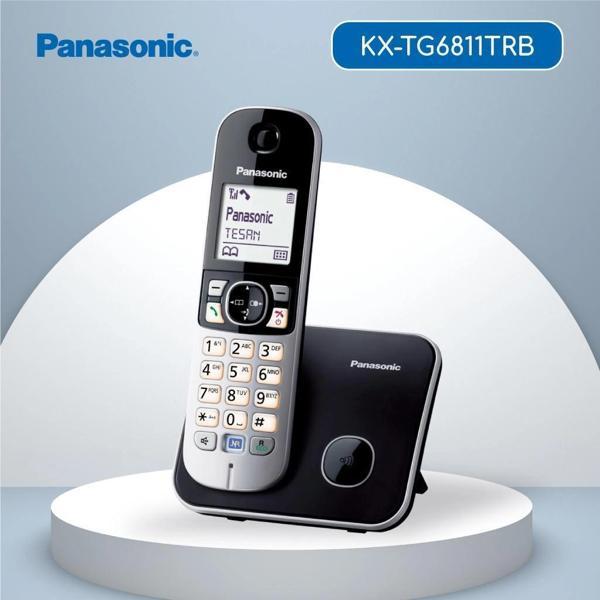 Panasonıc Kx-tg6811 Telsiz Telefon (gri) 18 Saat Konuşma, 170 Saat Bekleme, 120 Kişilik Rehber - Image 1