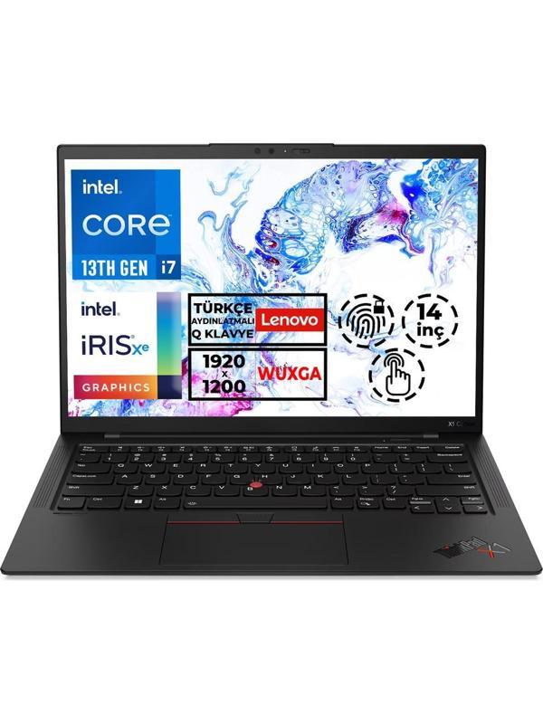 LENOVO ThinkPad X1 Carbon G11 21HNS8N4TX i7-1355U 32GB 1TB SSD O/B Intel Iris Xe 14" Dokunmatik DOS Siyah 2 in 1 NotebooK - Image 1