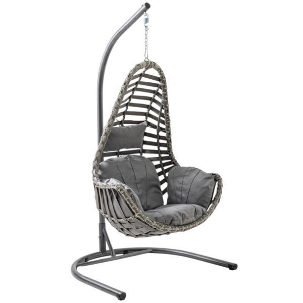 Capri Swing Milas Tekli Rattan Bahçe Salıncağı | Balkon Salıncağı - Image 1