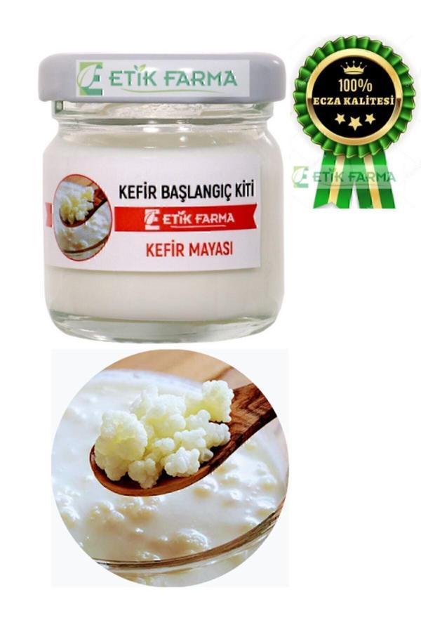 Etik Fatma Özel Üretim Organik Doğal Kafkas Süt Kefir Mayası [ Canlı Kefir Taneleri ] Süt Kefiri Mini - Image 1