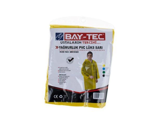 PVC Lüks Yağmurluk Sarı Cepli Sırttan Havalandırmalı 260gr-MK5120 - Image 1