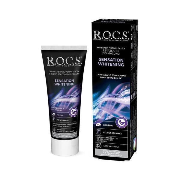 ROCS Sensation Whitening Beyazlatıcı Parlatıcı Diş Macunu 60ml - Image 1
