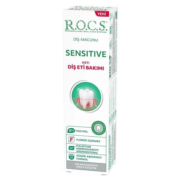 ROCS Sensitive Artı Diş Eti Bakımı Diş Macunu 75 ml - Image 1