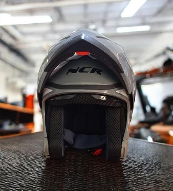 NCR-158 ÇENE AÇILIR GÖZLÜKLÜ E-CE BELGELİ KASK COOL GRİ - Image 1