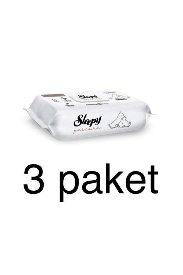 Sleepy Petcare Evcil Hayvan Islak Havlusu 60 Yaprak 3 Paket - Image 1