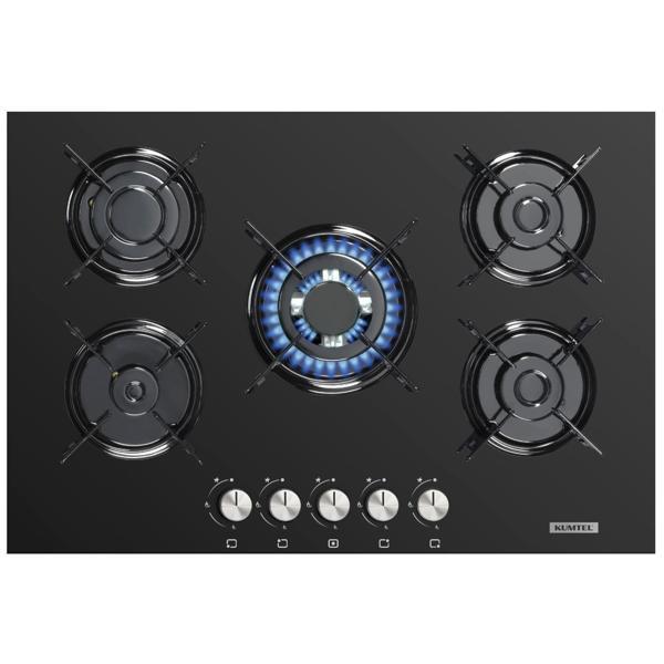 Kumtel Siyah 5'li Cam Ankastre Ocak - Image 1