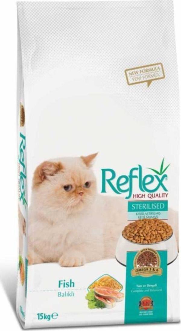 Reflex Sterilised Kısırlaştırılmış Somonlu Kedi Maması 15 Kg - Image 1