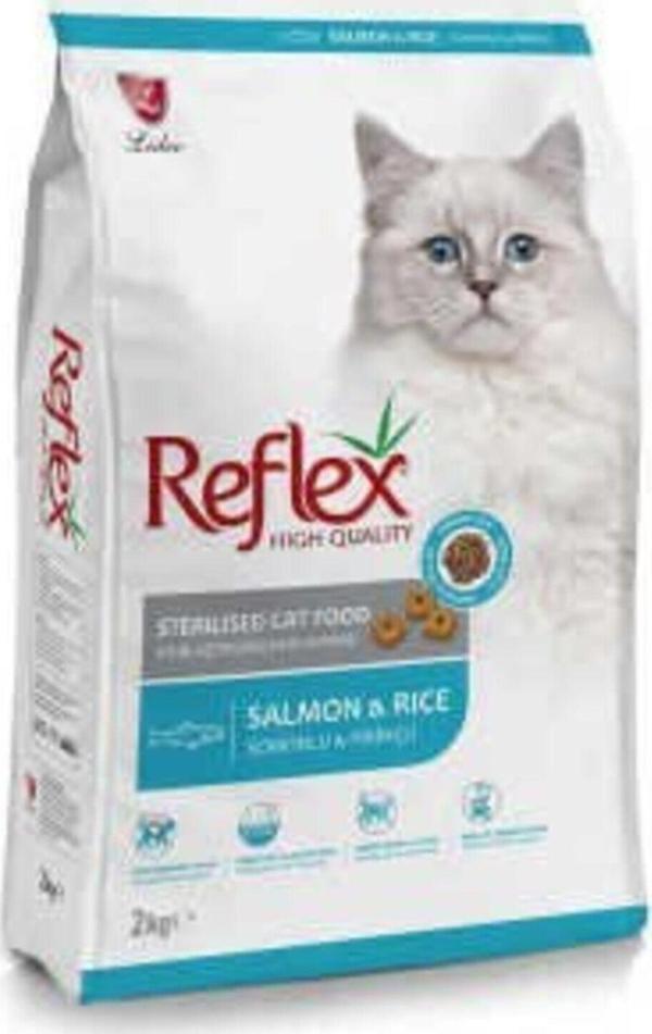 Reflex Sterilised Salmon Somonlu Pirinçli Kısırlaştırılmış Kedi Maması 2 Kg X 2 Paket - Image 1