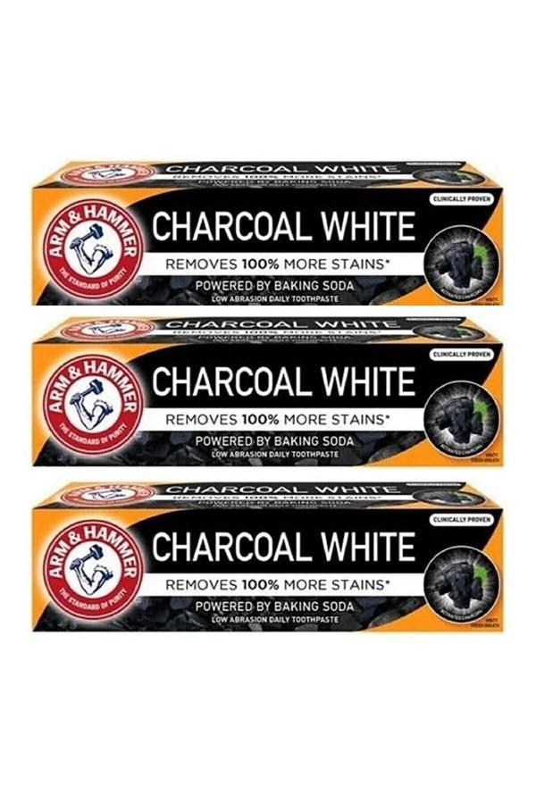 Arm & Hammer Kömür Beyaz Charcoal White Diş Macunu 75 Ml X 3 Adet - Image 1