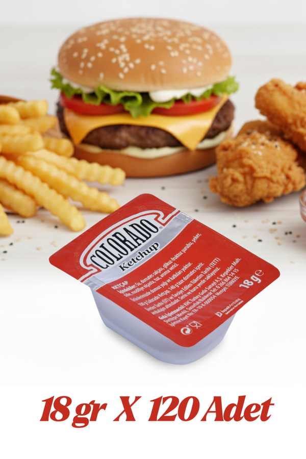 Colorado Ketçap  Sos Küvet 18 gr 120 Adet - Image 1