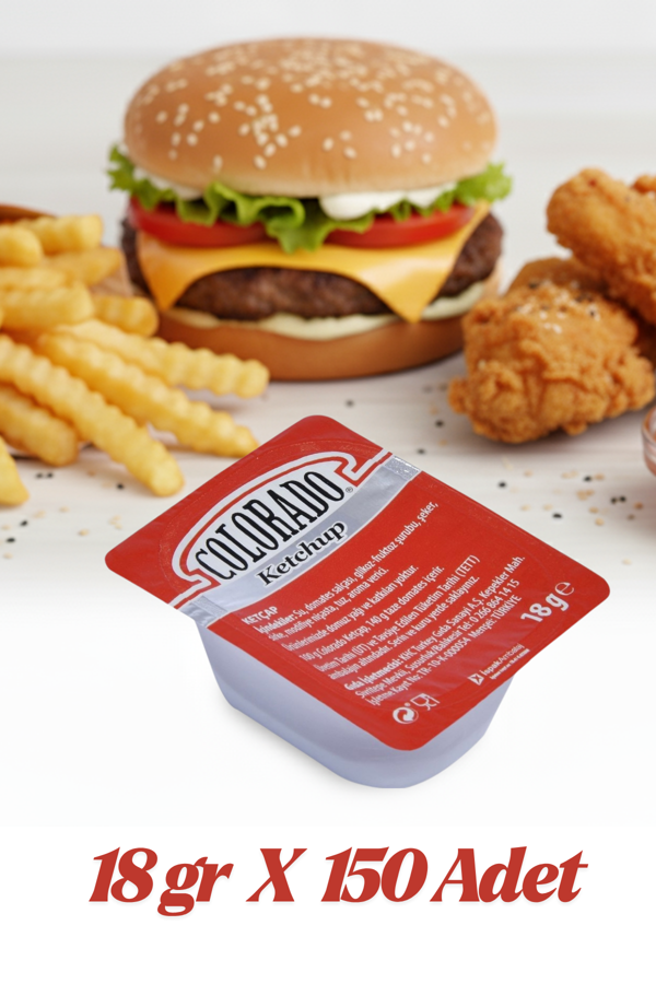 Colorado Ketçap  Sos Küvet 18 gr 150 Adet - Image 1