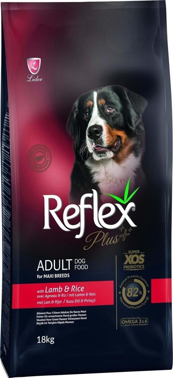 Reflex Plus Maxi Breeds Kuzu Etli Ve Pirinçli Köpek Maması 18 Kg - Image 1