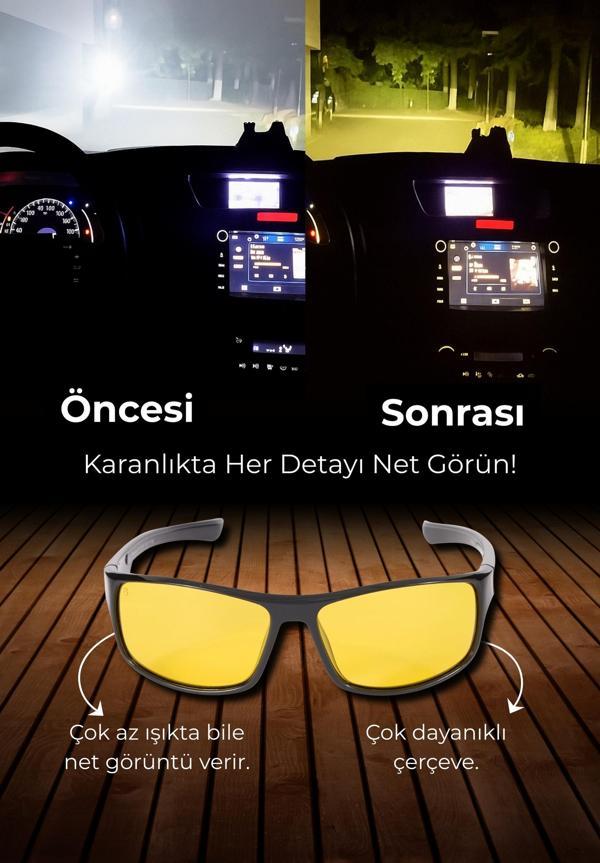 Bizzarini 601 Antifar Gece Sürüş Gözlüğü - Image 1