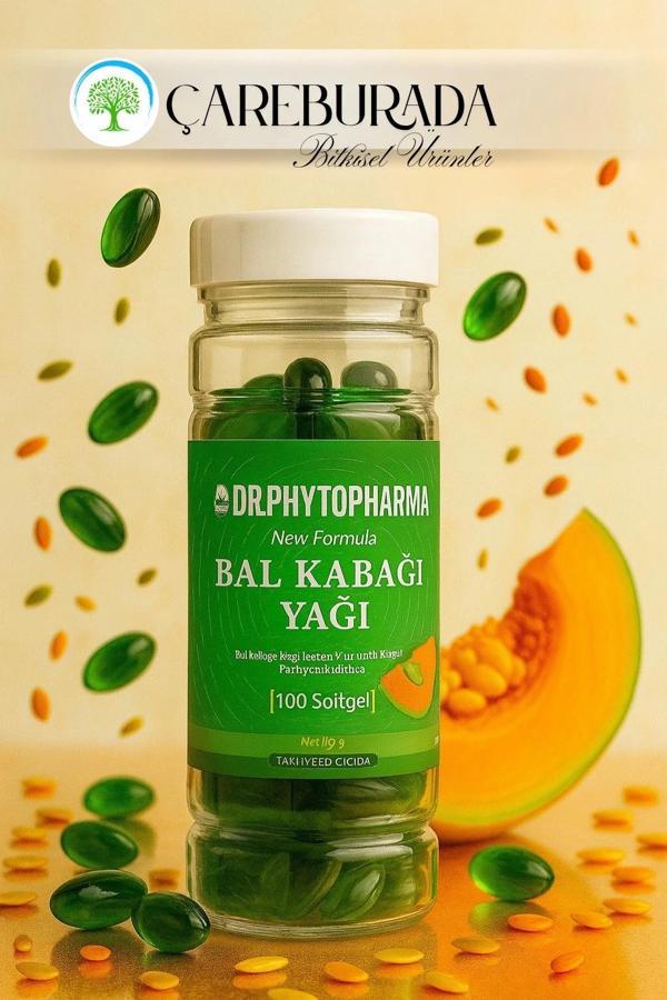 Bal Kabağı Yağı Kapsülü 100Softjel 1150Mg - Image 1