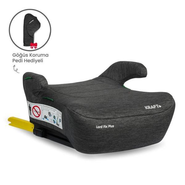 Lord Fix Plus i-size Booster 125-150 cm (15-36 Kg) Yükseltici Oto Koltuğu Gri - Image 1