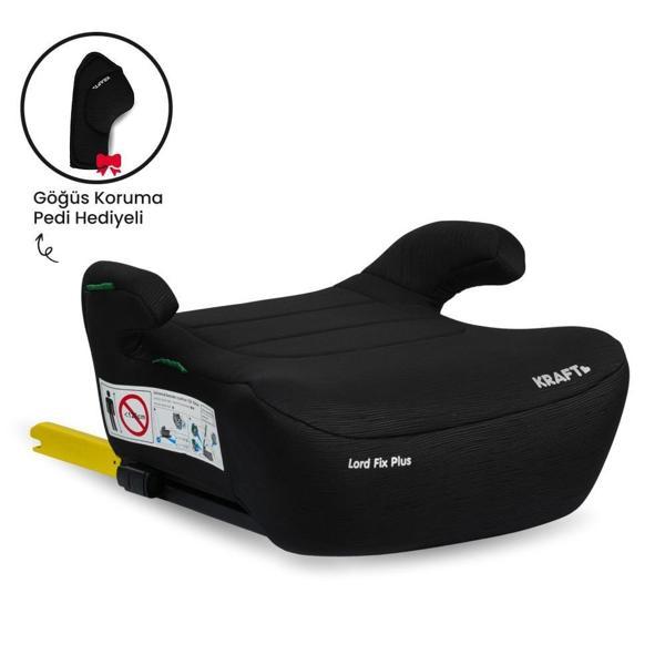 Lord Fix Plus i-size Booster 125-150 cm (15-36 Kg) Yükseltici Oto Koltuğu Siyah - Image 1