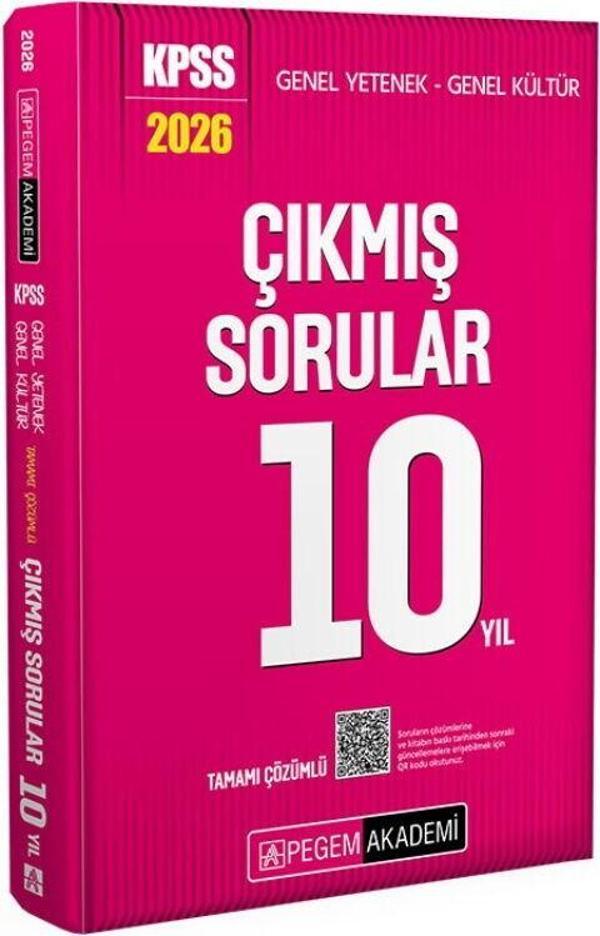 2026 KPSS Genel Yetenek Genel Kültür Tamamı Çözümlü Son 10 Yıl Çıkmış Sorular Pegem Akademi - Pegem Akademi Yayıncılık - Image 1