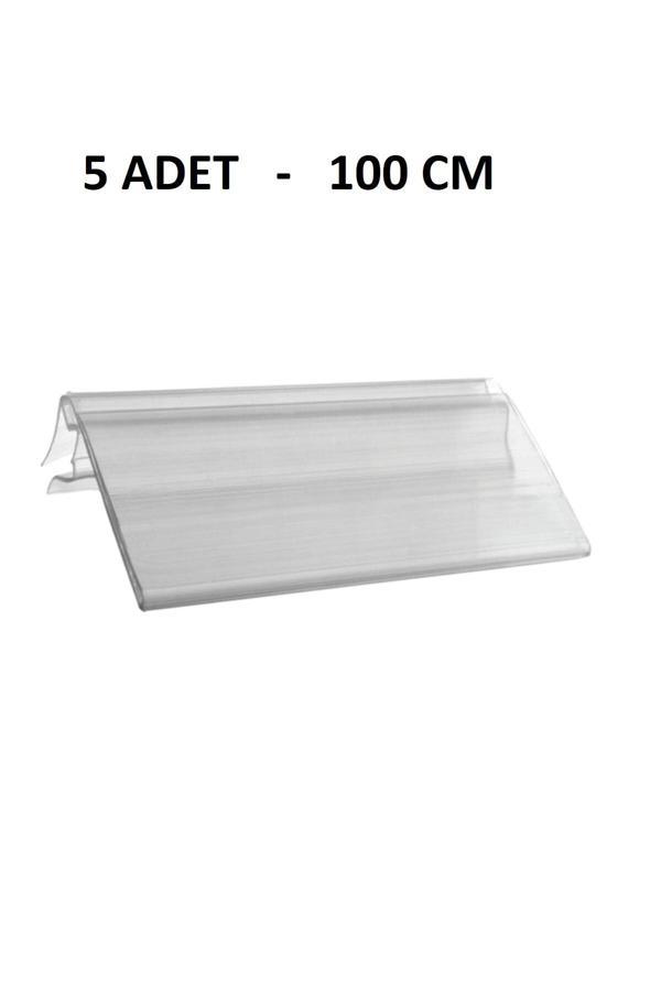 5 Adet 100 cm Cam Rafa Geçmeli Plastik Etiketlik - Image 1