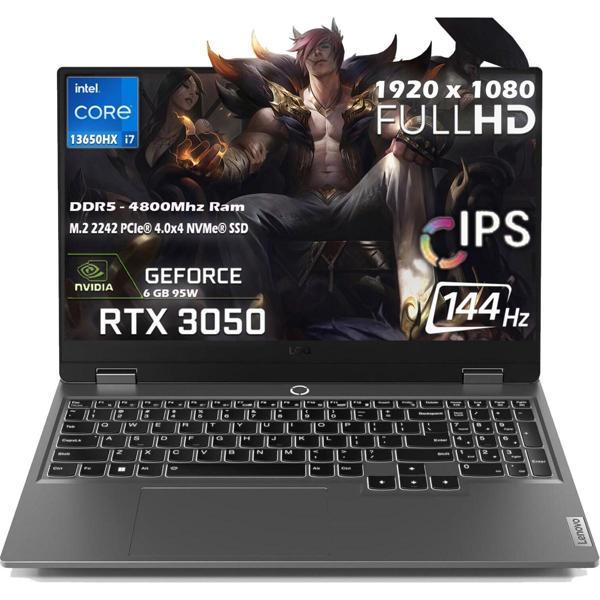 Loq 15IRX9 Intel Core I7-13650HX 20GB 512GB SSD 6gb Nvıdıa Geforce Rtx 3050 (95W) 144Hz 15.6'' Fhd IPS Panel Freedos Taş - Image 1
