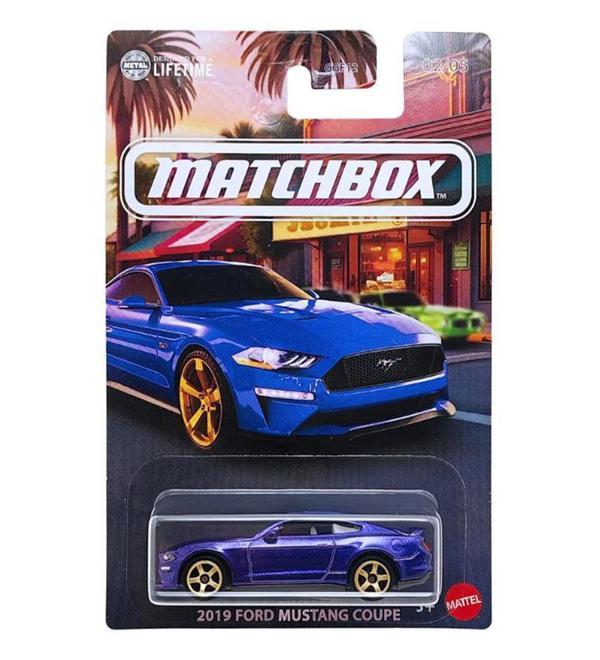 Matchbox - 2019 Ford Mustang Coupe - Mavi (1/64) 2025 Case - Image 1